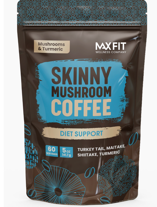 Skinny Instant Mushroom Coffee Organic (60 Servings)